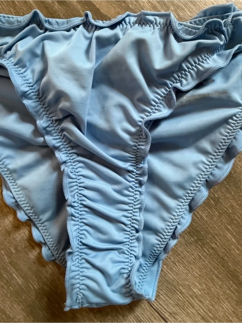 Frankie’s Bikinis Cheeky Colby Bottom in Chambray. Size XS. NWOT!